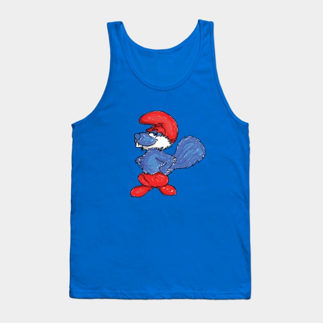 Blueberry Dadah Squrrel Tank Top by What the What???